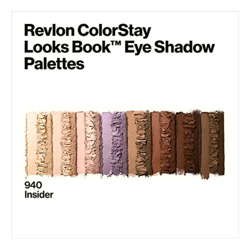 Revlon Colorstay Looks Book Eyeshadow Palette, Insider, 3.4