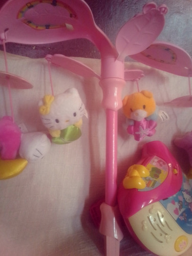 Imagen 5 de 5 de Movil Musical Para Bebes Hello Kitty