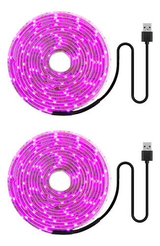 2 Tiras De Luces Led Para Cultivo, De Espectro Completo, 5 V