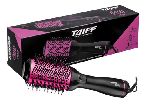 Escova Secadora Modeladora Taiff Easy Rosa 220v Potente