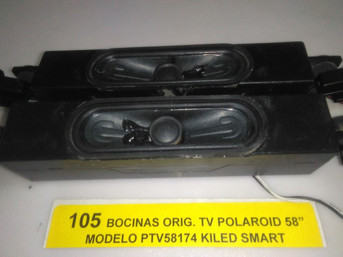 Par De Bocinas Orig. Tv Polaroid 58 Mod. Ptv58174 Kiled (Usado)