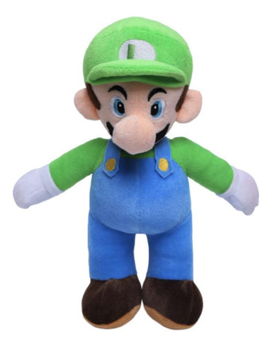 Super Mario Bros Boneco Pelúcia 25cm Luigi Toad