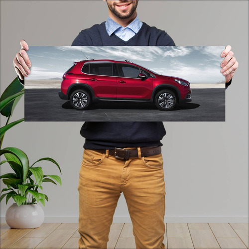 Cuadro 30x80cm Auto 2016 Peugeot 2008 Auto 86