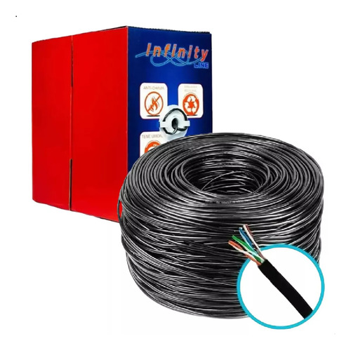 Cabo Cftv Rede Cat5e Utp 4 Pares Caixa 305 Metros Nfe