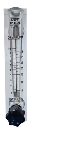 Flujómetro M-25 Con Válvula  1 - 10 Gpm Osmosis Inversa