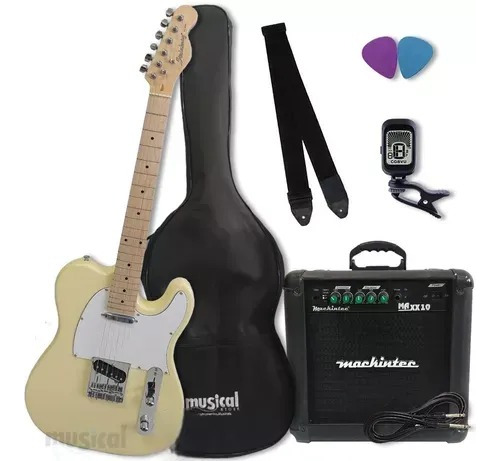 Guitarra Telecaster Strinberg Tc120s Kit Completo Oferta!