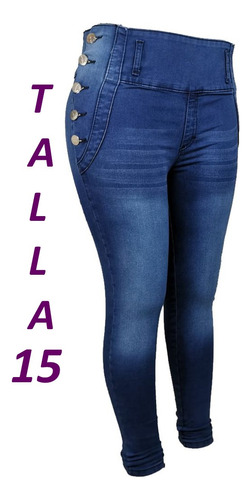 Jeans Tallas Extra Corte Colombiano Pantalon Push Up Bne