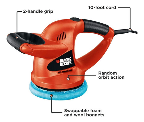 Pulidora Y Enceradora Orbital Automotriz Black&decker Wp900