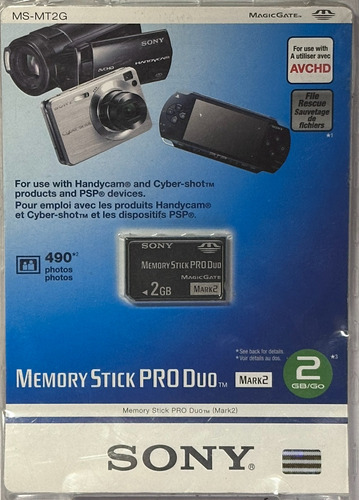 Sony 2gb Memory Stick Pro Duo Card Mark2