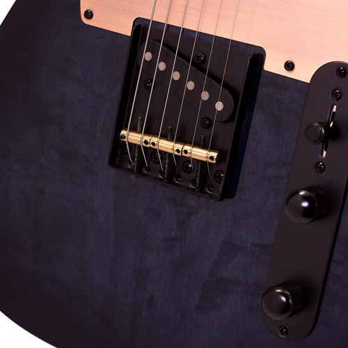 Guitarra Eléctrica Serie Unique Color Blue Knight Con Case S