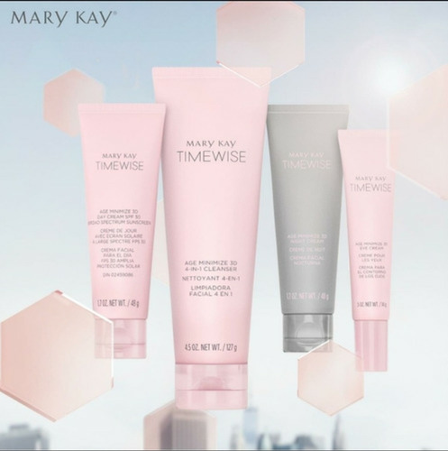 4 Produto Kit Tratamento Time Wise Mary Kay