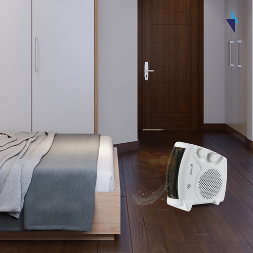 Calefactor Ventilador Calentador Electrico 1500w Portatil 2p Color Blanco