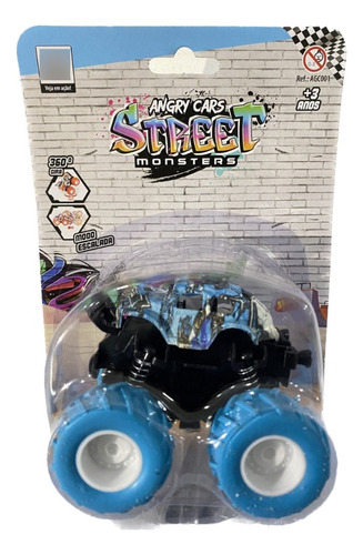 Carrinho Angry Street Monsters - Sapico Agc001 Cor Azul Personagem Carros