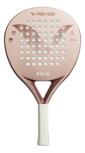 Paleta Padel Reves Prix Fibra De Vidrio Redonda + Color Rosa