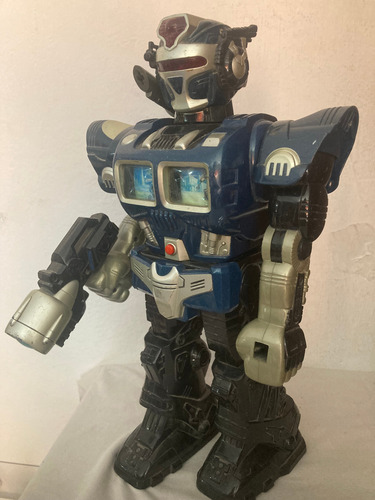 Turbo Fighter Robot 2005 Happy Kid Toys Vintage Turbo Fighter Robot Negro (Usado)