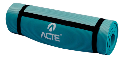 Tapete Comfort Acte Sports Para Yoga Ginastica Pilates Cor Azul