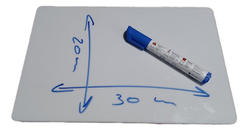 Pizarra Blanca 20x30 Sin Marco