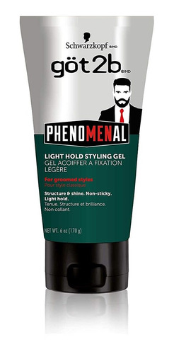 Got2b Gel Para El Cabello De Estilo Fenomenal De Luz, 6 Onza