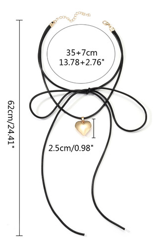 Collar De Cadena Ajustable Con Forma De Lazo Anudado (s), Co