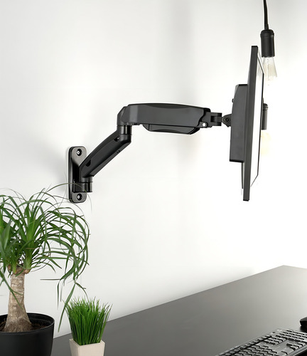 Soporte De Pared Para Monitor Con Brazo Neumático Extendido