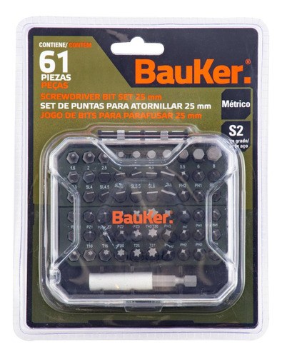 Set De Puntas Para Destornillador 61 Unidades