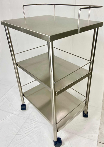 Mesa Acero Inoxidable Con Tres Entrepaños