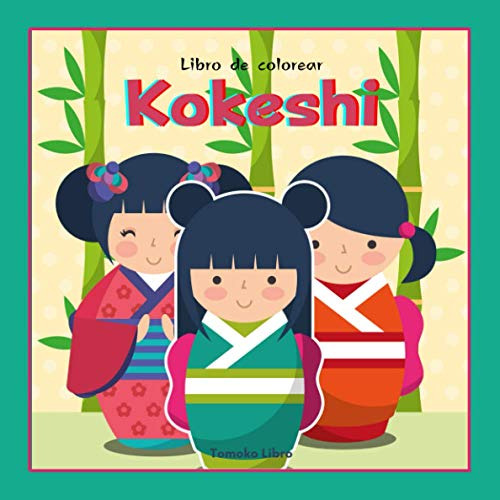 Kokeshi: Libro De Colorear 45 Muñecos Japoneses Para Colorea