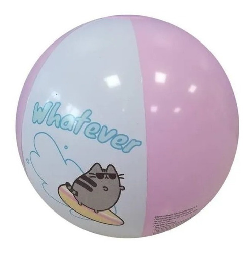 Flotador Pelota Inflable Gato Pusheen/ Kiwii Regalos