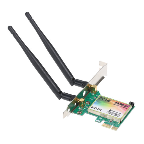 Placa Wi-fi Ac 1200mbps Bt4.0 Pcie Sem Fio Adaptador De Rede