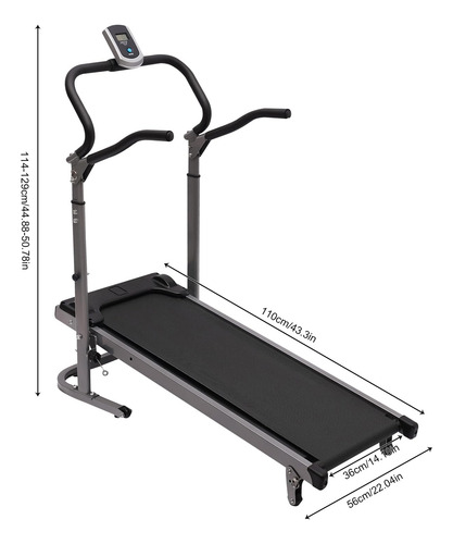 Caminadora Plegable Con Inclinación Con Monitor Led 264.55