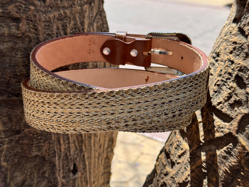 Cinturón Vaquero Espinozeta 40mm Con Hebilla Vaquera Clásica Café 36