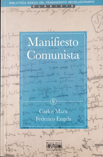 Manifestó Comunista Carlos Marx Y Federico Engels