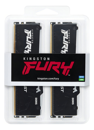 Kit Memoria Ram Kingston Fury Beast Rgb Ddr5 32gb 5600mt/s