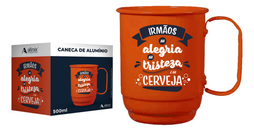 Caneca Aluminio 500ml Irmaos Luva Com 1