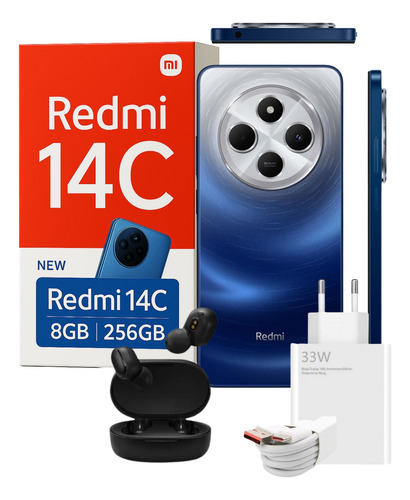 Xiaomi Redmi 14c 256gb + Fone Bt Completo Pronto P/ Uso