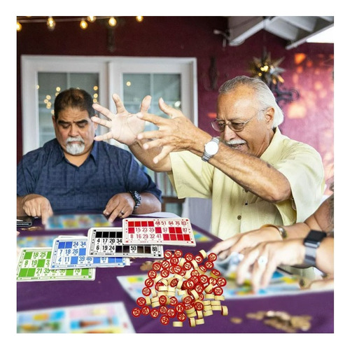 Juego De Mesa Lotería Bingo Claisco Numeros De Madera Tc