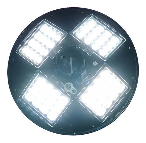 2 Pz Lampara Solar Led 200w Para Poste 360grados Tipo Ovni