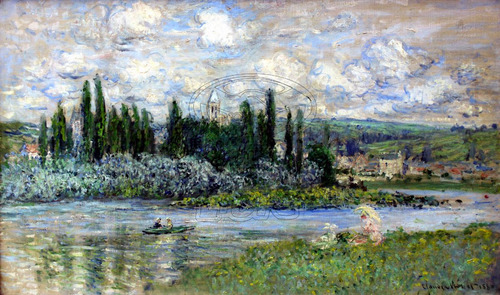 Lienzo Tela Canvas Arte Claude Monet Vetheuil Sur Seine 1880