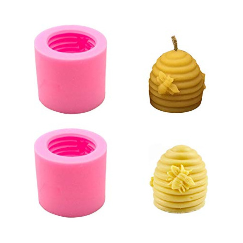 2-pack Bee Silicone Molds For Handmade Soap, Cake Fonda...