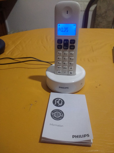 Teléfono Fijo Philips D131 Inalámbrico Blanco Impecable (Usado)