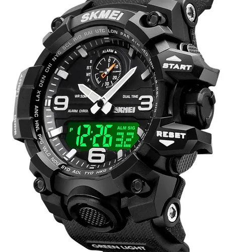 Reloj Hombre Skmei 1586 Analogico Digital Alarma Cronometro