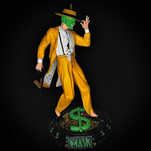 O Maskara Action Figure 3d Resina 20cm 10/1 The Mask Mascara