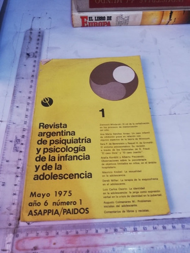 Revista Argentina De Psiquiatría Y Psicología 1975 Mayo No 1