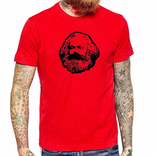 Remera De Hombre Marx Comunismo Carlos Karl Revolucion Genio