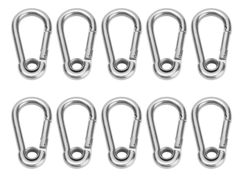 Mosquetão De Mola De Segurança De Aço Inoxidável Snap Hook,