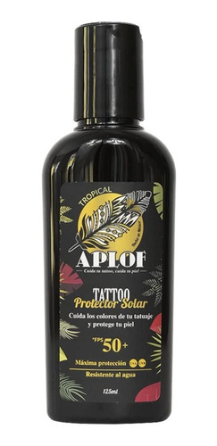 Tattoo Protector Bloqueador Solar 50+ Fps Aplof Tatuajes
