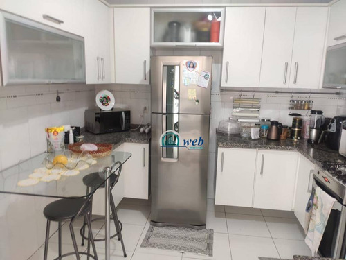 Sobrado Em Condomínio Fechado Com 3 Dormitórios À Venda, 132 M² Por R$ 575.000 - Vila Eldízia - Santo André/sp - So1131