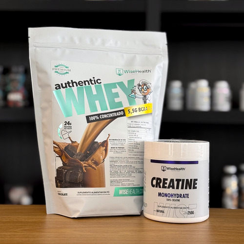 Kit Creatina 250g + Authentic Whey Chocolate 900g - Wise