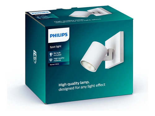 Foco Philips Runner Spotlight Blanco X1 Gu10 Incluye Ampolle