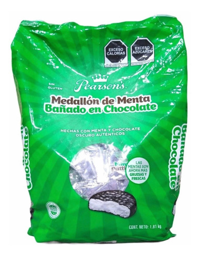 Chocolates De Menta Pearsons Mint Patties Original 240pz